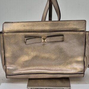 kate spade metallic gold bow crossbody with COA